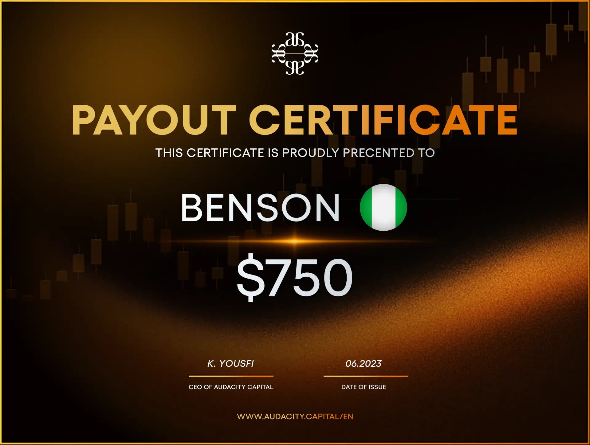 Benson Cert1