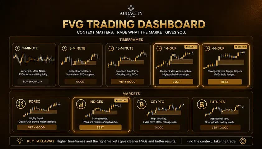 Best Timeframes and Markets for FVG trading