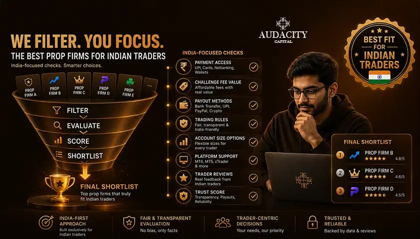 How We Selected the Best Prop Trading Firms for Indian Traders