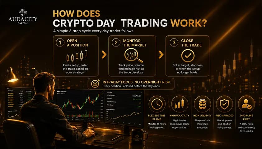 How does crypto day trading work