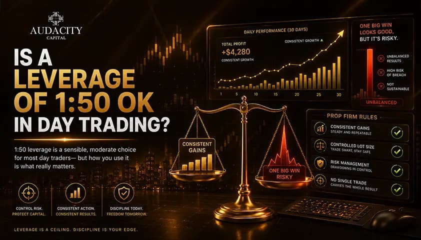 Is a Leverage of 1:50 OK in Day Trading