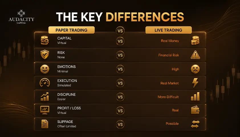 Paper Trading vs Live Trading: Key Differences