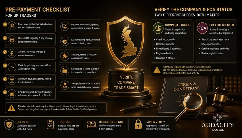 Pre-Payment Checklist for UK Traders