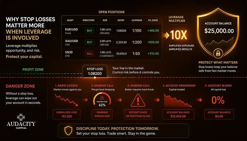 Stop Losses in Forex, CFD and Leveraged Trading