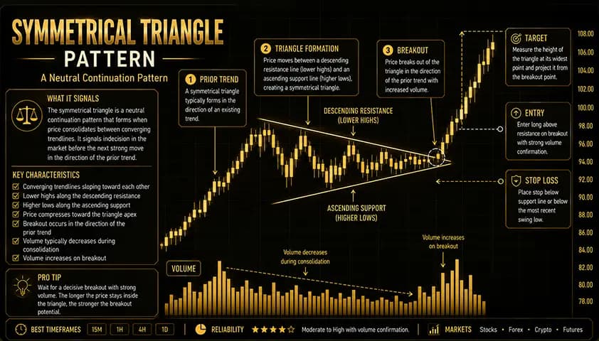 Symmetrical Triangle Pattern