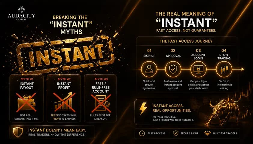 The three things "instant" does not mean