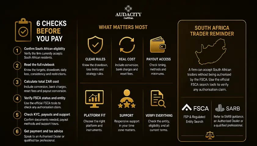 What South Africa Traders Should Check Before Paying