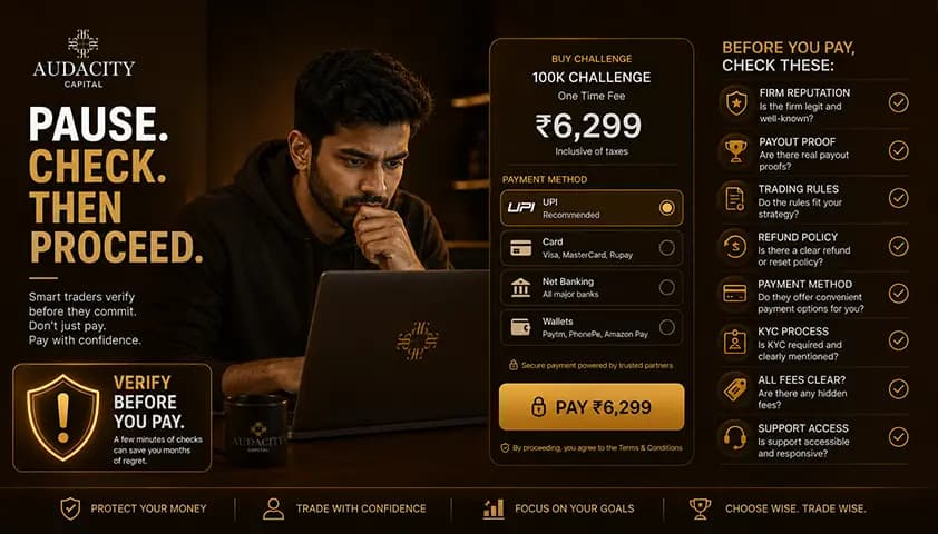What to Check Before Paying Any Prop Firm From India