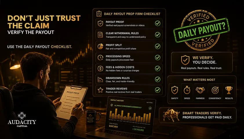 What to look for in a daily payout prop firm