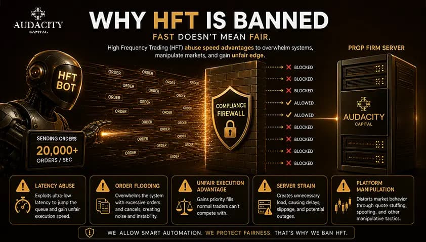 Why Most Prop Firms Prohibit High-Frequency Trading