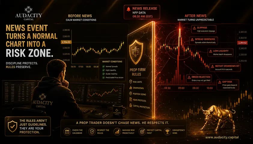 Why do most prop firms restrict news trading