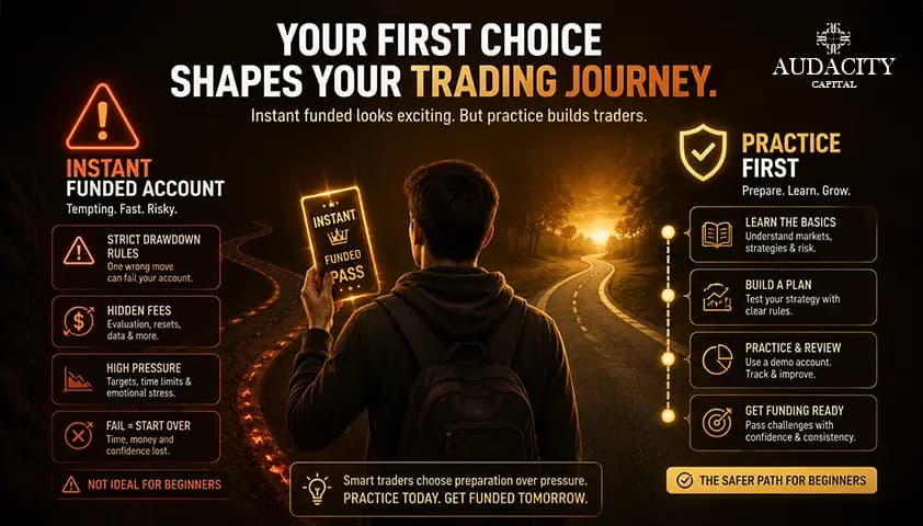Why instant funded accounts are usually not ideal for beginners