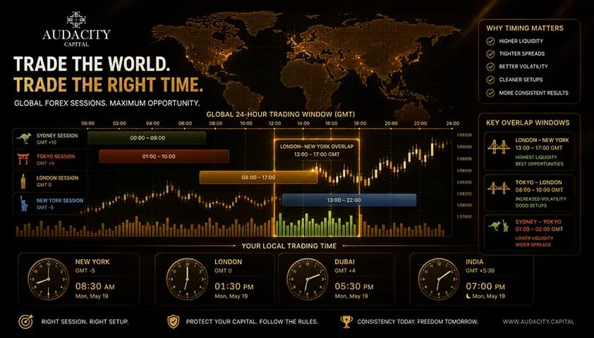 world time-zone trading window map